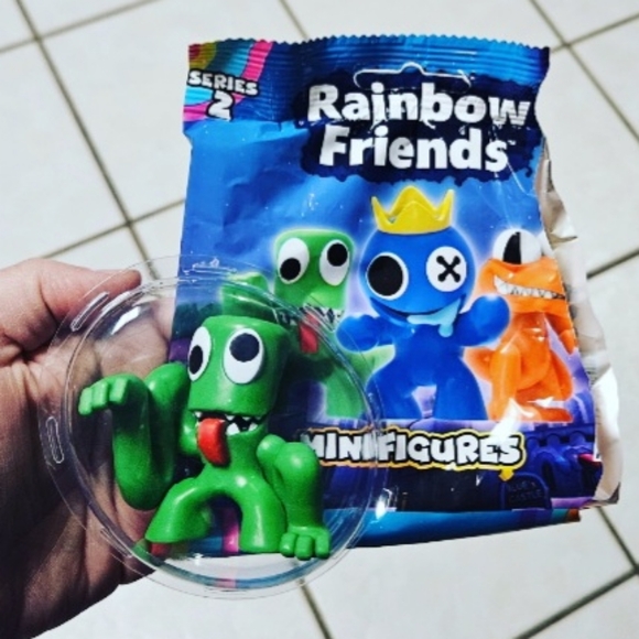 2024 PhatMojo Official Rainbow Friends Mini Figures Series 2 Green - Picture 1 of 9